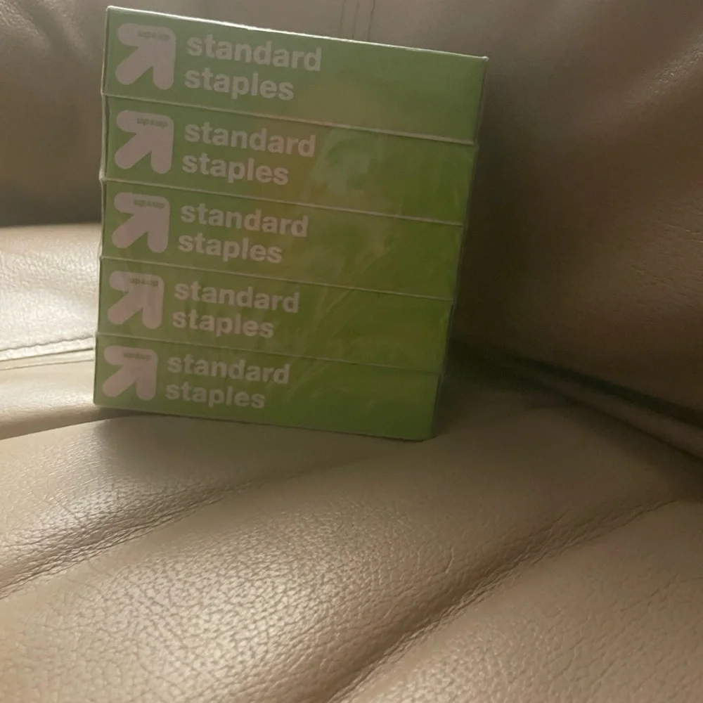 Up & Up Standard Staples 5 Boxes New Sealed Office Supplies Stapler Business